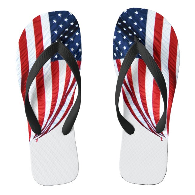 American Flag 2412 Flip Flops (Footbed)