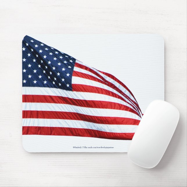 American Flag 2412 Mouse Mat (With Mouse)