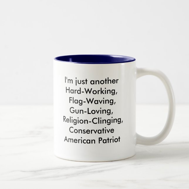 american-flag-2a, I'm just anotherHard-Working,... Two-Tone Coffee Mug (Right)