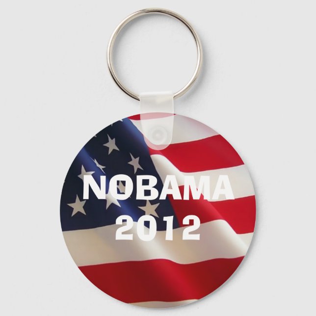 american-flag-2a, NOBAMA 2012, NOBAMA 2012 Key Ring (Front)