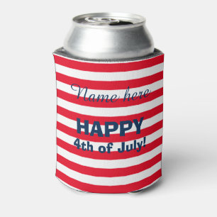 American flag 4th of July BBQ party can coolers