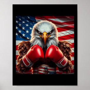 American Flag 4th Of July Eagle Independence Day P Poster