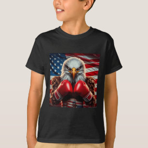 American Flag 4th Of July Eagle Independence Day P T-Shirt