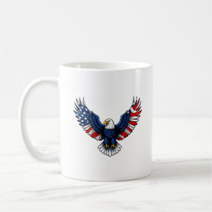 American Flag 4th of july Eagle Patriotic USA Coffee Mug