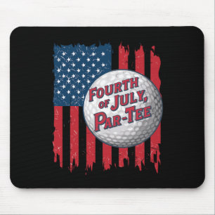 American Flag 4th Of July Golf Shirts Mouse Mat