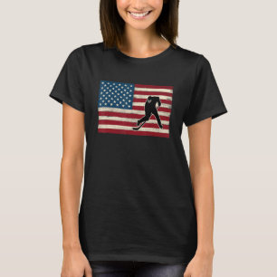 American flag 4th of July USA Patriotic Field Ice  T-Shirt