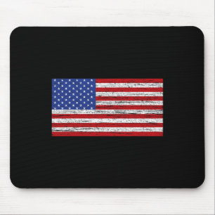 American Flag 4th Of July USA Patriotic Mouse Mat
