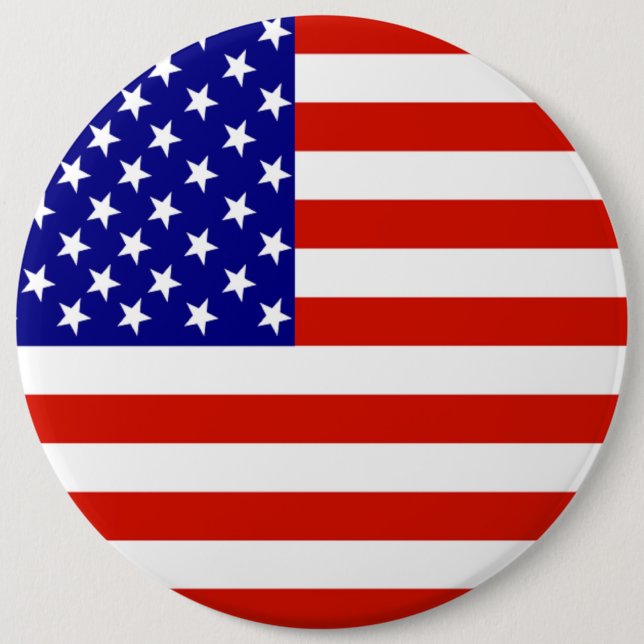 AMERICAN FLAG 6 CM ROUND BADGE (Front)