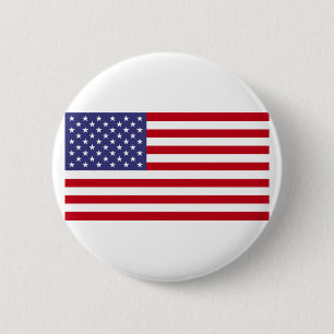 American Flag 6 Cm Round Badge