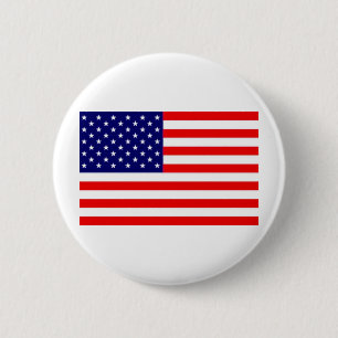 American Flag 6 Cm Round Badge