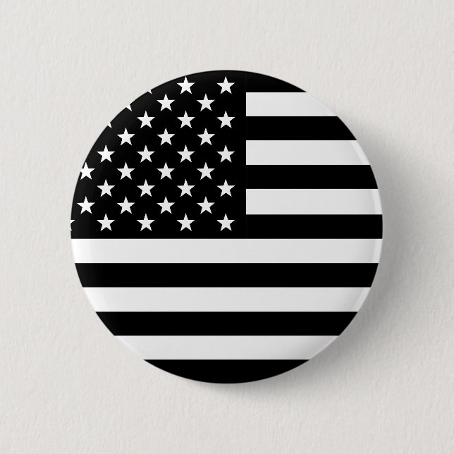 American Flag 6 Cm Round Badge (Front)