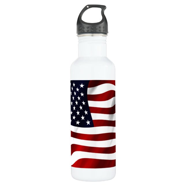 American Flag 710 Ml Water Bottle (Front)