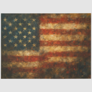 American Flag Abstract Flag Decoupage Paper