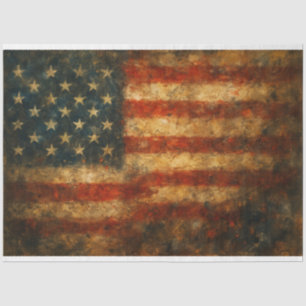 American Flag Abstract Flag Decoupage Paper