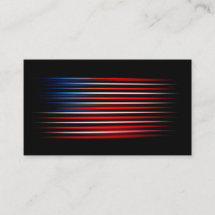American Flag Abstract Striped Business Card