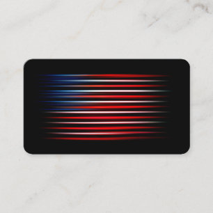 American Flag Abstract Striped Business Card
