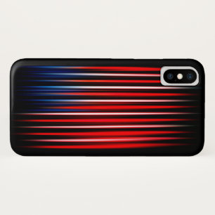 American Flag Abstract Striped iPhone X Case