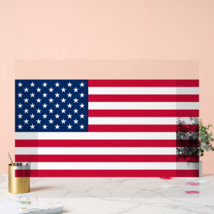 American Flag Acrylic Sign USA Patriotic