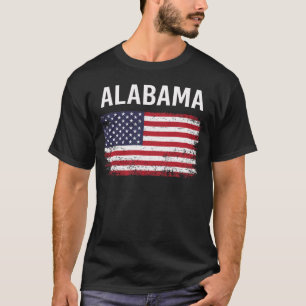 American Flag Alabama T-Shirt