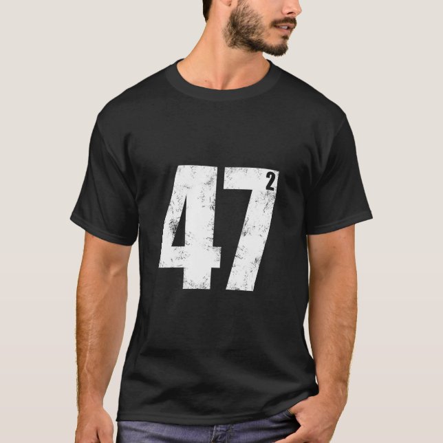 American Flag America 45 47 President Donald Trump T-Shirt (Front)