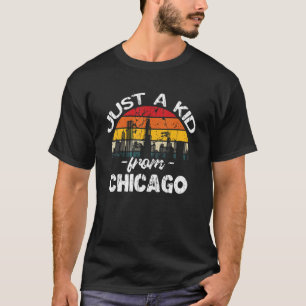 American Flag America USA  American Chicago City R T-Shirt
