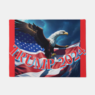American Flag American Eagle TRUMP 2024 Doormat