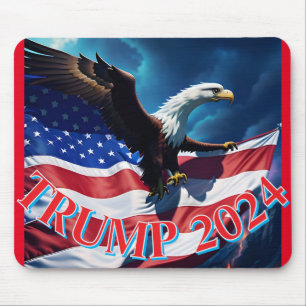 American Flag American Eagle TRUMP 2024 Mouse Mat