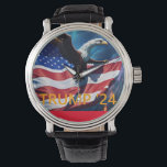 American Flag American Eagle TRUMP 2024 Watch<br><div class="desc">American Flag American Eagle TRUMP 2024</div>