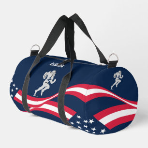 American Flag, American Football Player, Gift Duffle Bag