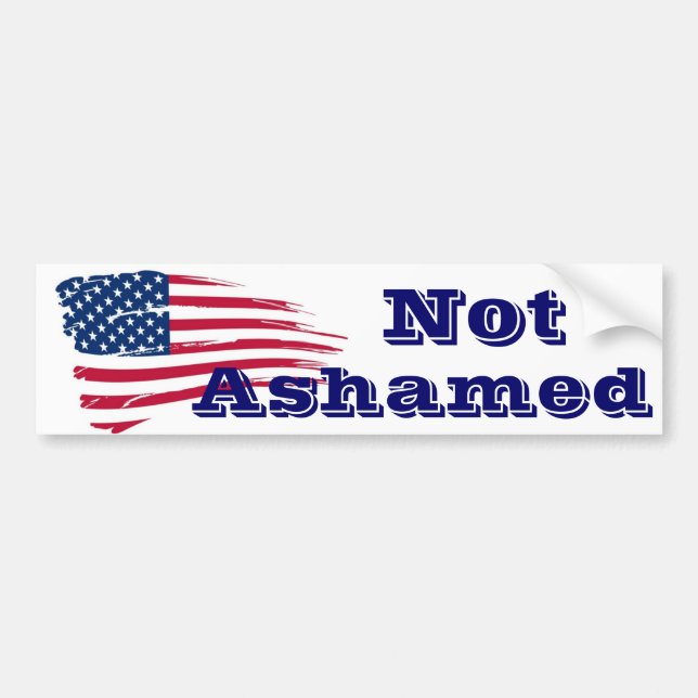 American Flag American Pride Bumper Sticker (Front)