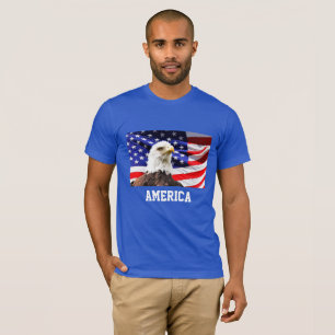 American Flag and Bald Eagle T-Shirt
