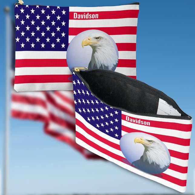 American Flag And Eagle Accessory Pouch (Creator Uploaded)