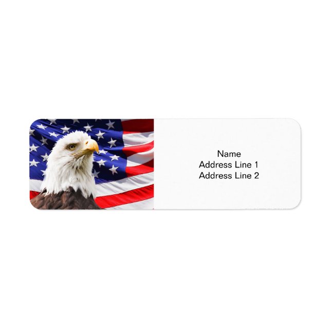American Flag and Eagle Return Address (Front)