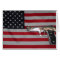 American Flag and Gun Card