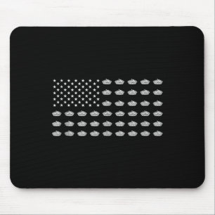 American Flag Apple Pie Usa Patriotism Patriot Vet Mouse Mat