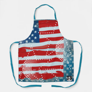 American Flag Apron