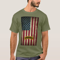 American Flag Army Ranger School Tab 