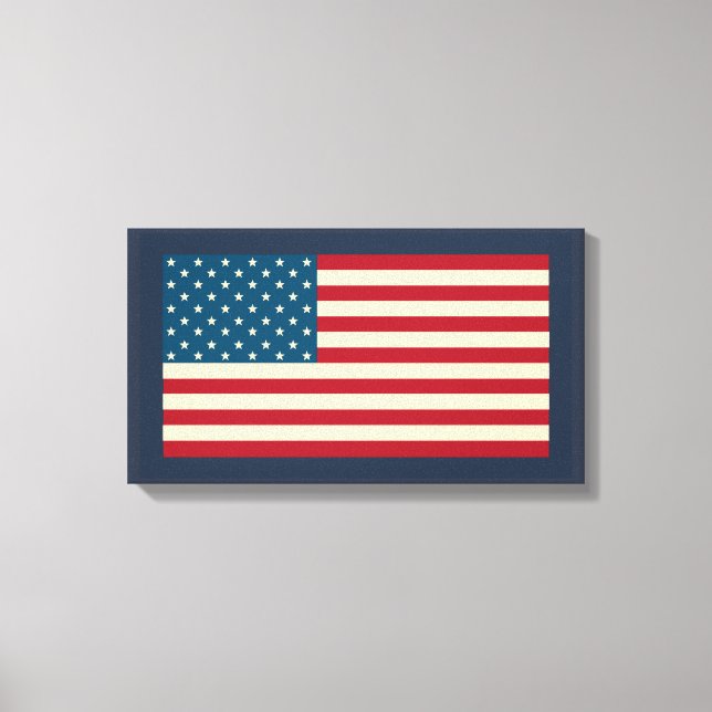 American Flag Art Canvas Print (Front)