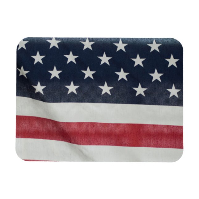 American Flag At The Sussex County Fair Magnet (Horizontal)
