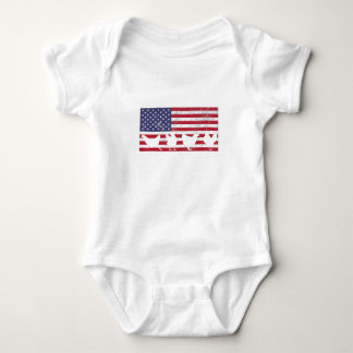 American Flag Baby Bodysuit