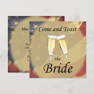 American Flag Bachelorette Party Invitation