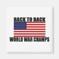 American Flag Back To Back World War Champs