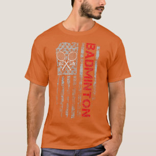 American Flag Badminton Jersey for Badminton Playe T-Shirt