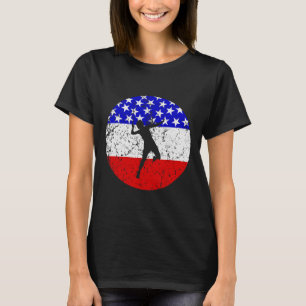 American Flag Badminton Shirt - Badminton Player
