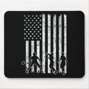 American Flag Badminton Shirt Men Usa Flag Badmint Mouse Mat