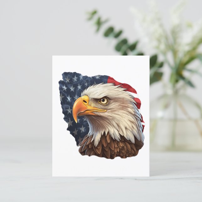 American Flag Bald Eagle (Standing Front)
