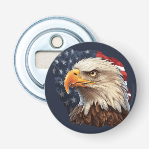 American Flag Bald Eagle Bottle Opener