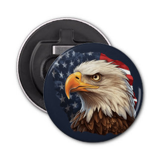 American Flag Bald Eagle Bottle Opener