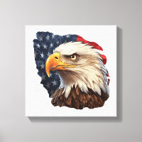 American Flag Bald Eagle