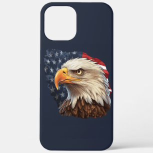 American Flag Bald Eagle iPhone 12 Pro Max Case